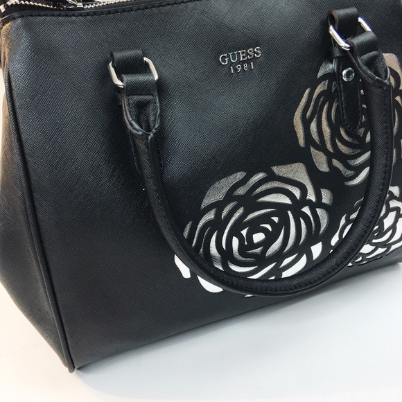 guess black satchel